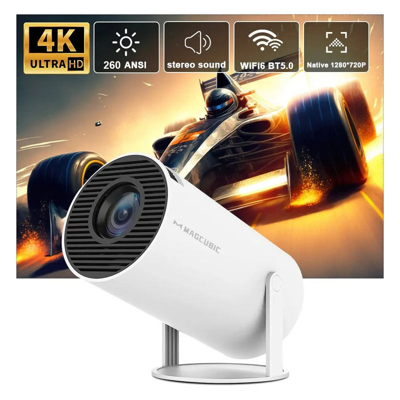 Projetor Magcubic HY300 Pro 4K Android 11 Dual Wifi Projetor ao ar livre de cinema em casa