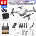 Novo drone e88pro rc 8k professinal com câmera grande angular hd 1080p helicóptero dobrável wifi fpv altura segurar presentes do dia dos meninos brinquedos